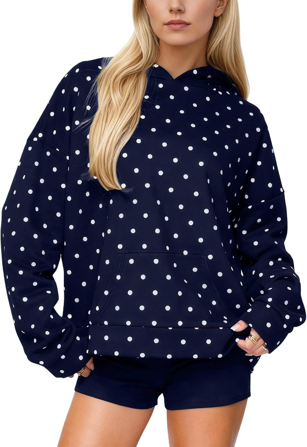 Oversized Polkadot Hoodie