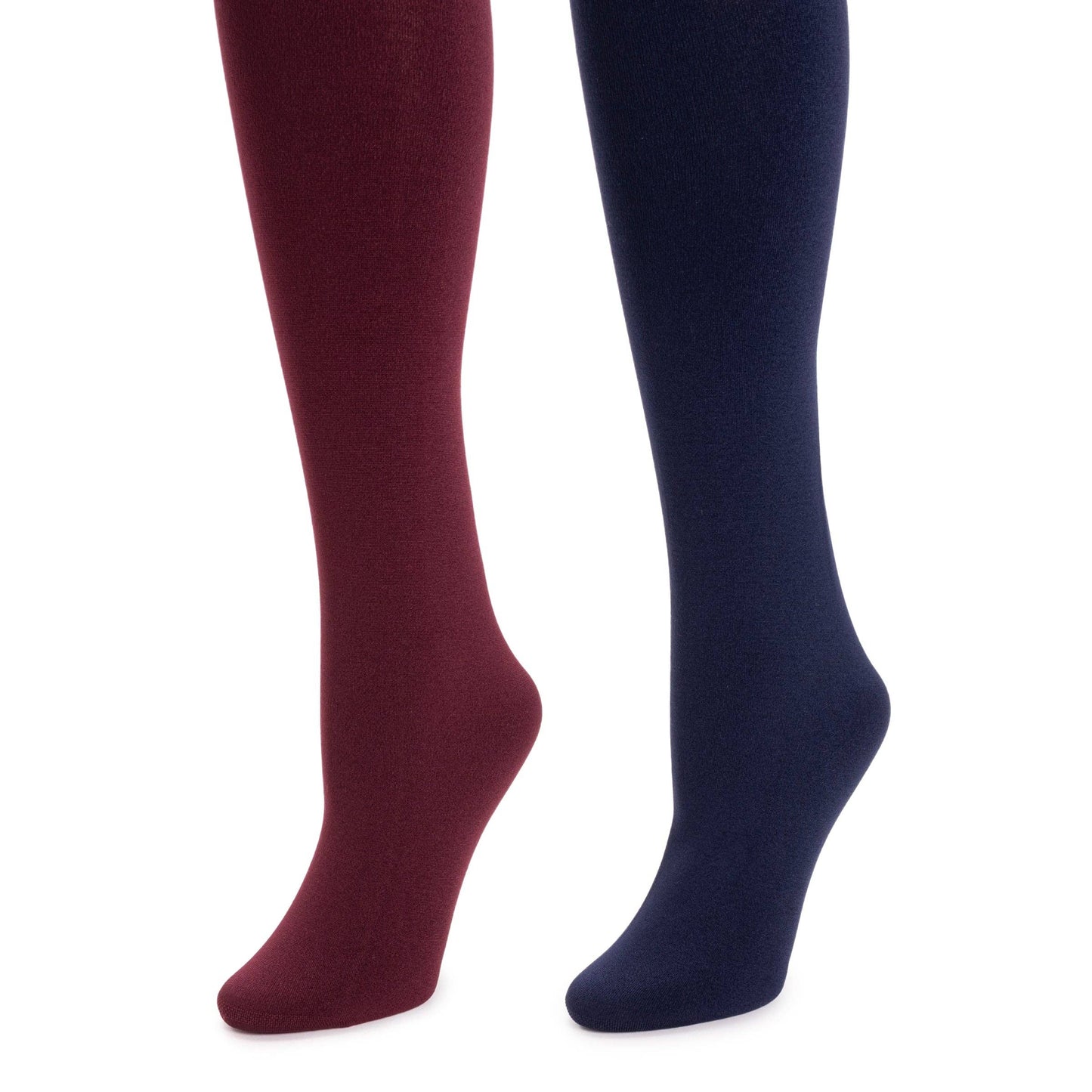 MUK LUKS Women's Fleece Lined 2-Pair Pack Tights