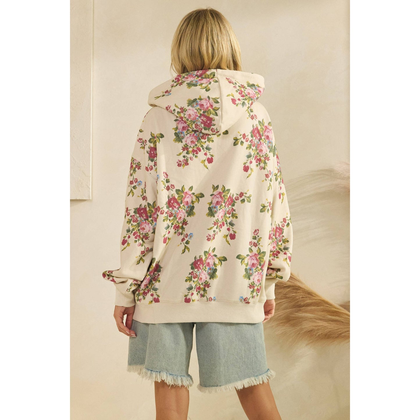 Printed Fleece Hoodie