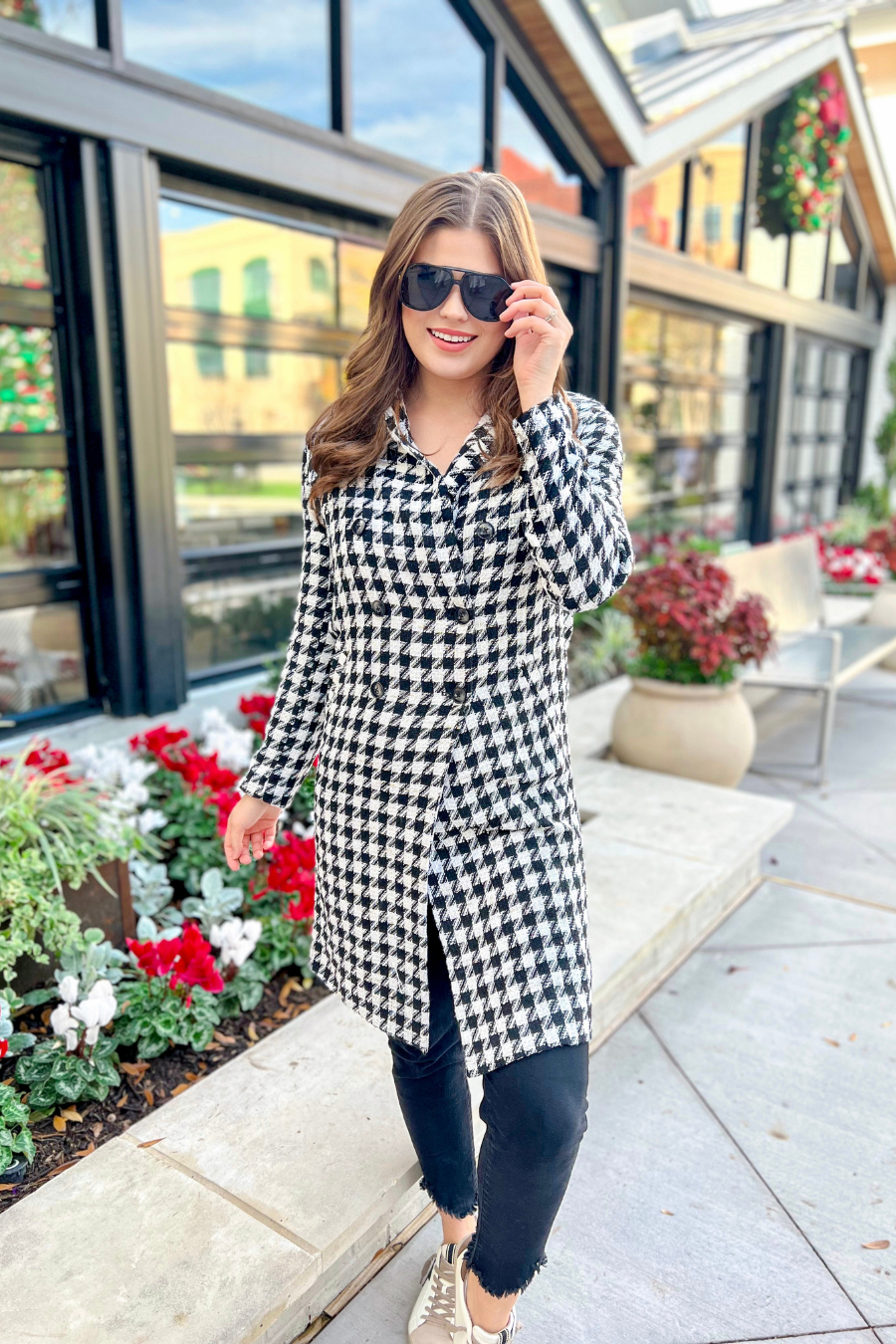 Fifth Avenue Herringbone Coat