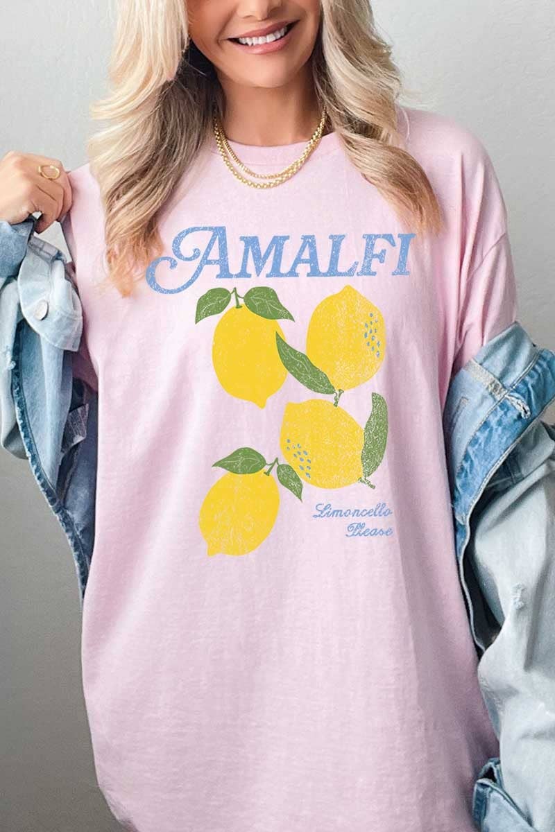 Amalfi Lemon Graphic Heavy Cotton Tee