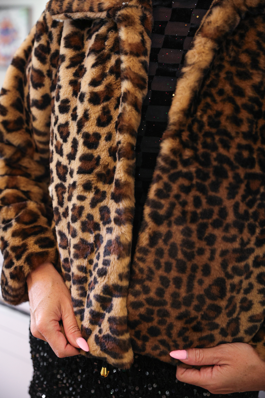 After Midnight Faux Fur Leopard Jacket