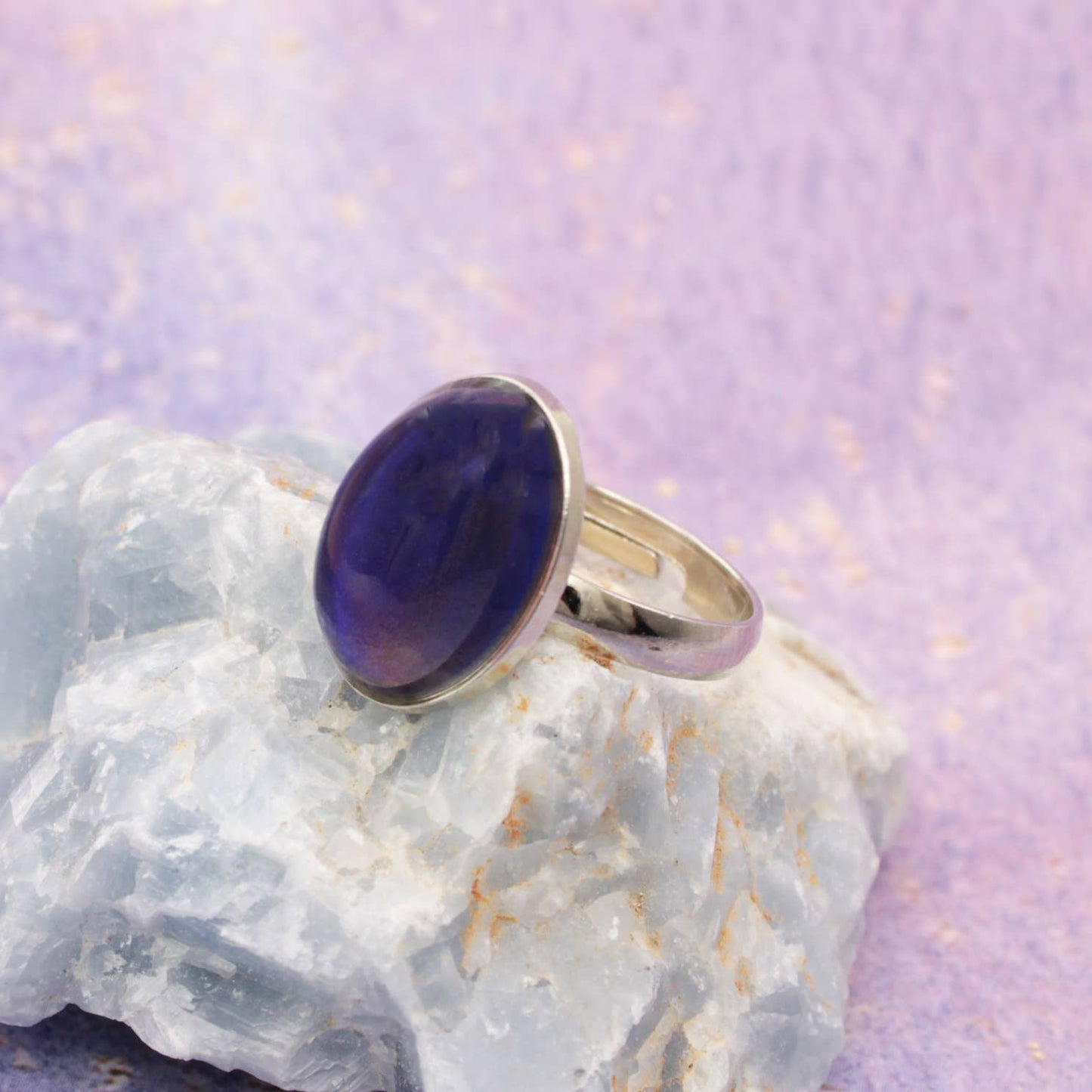Adjustable Oval Mood Ring