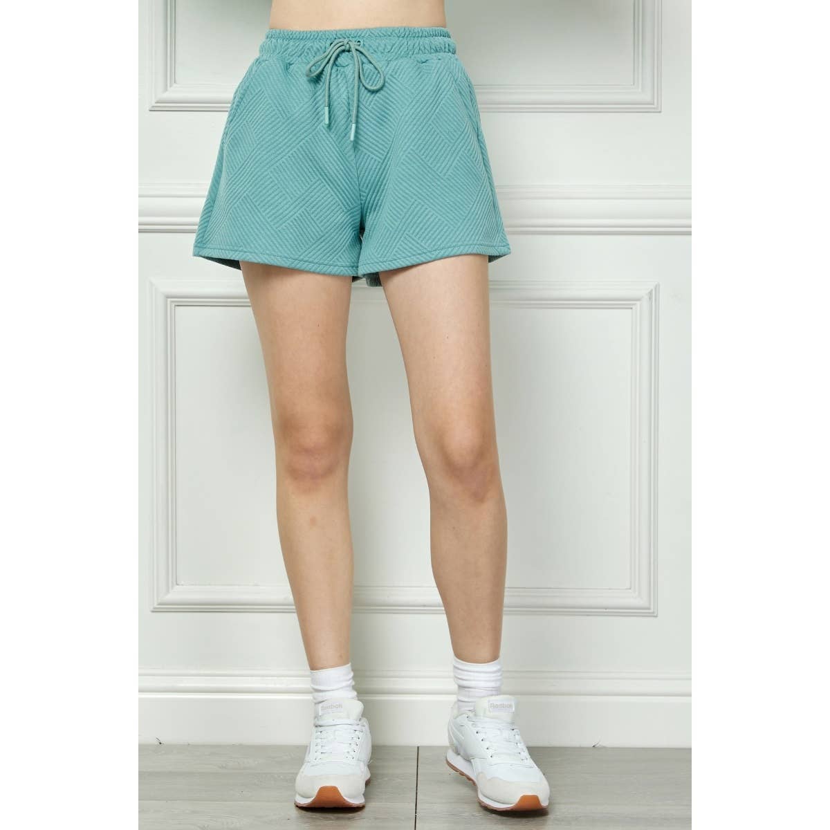 Patterned French Terry Shorts