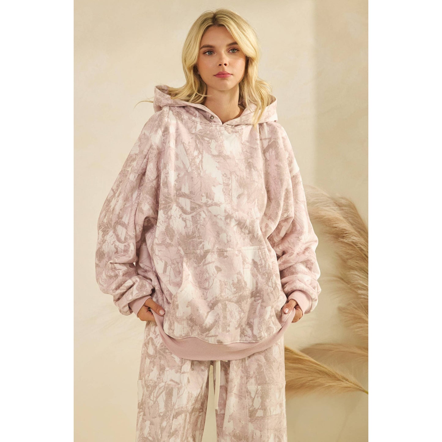 Printed Fleece Hoodie