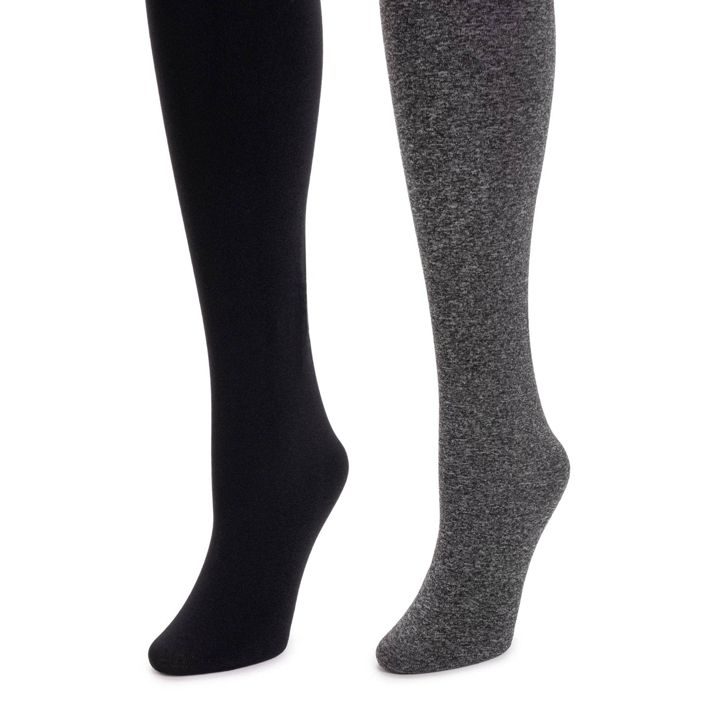 MUK LUKS Women's Fleece Lined 2-Pair Pack Tights