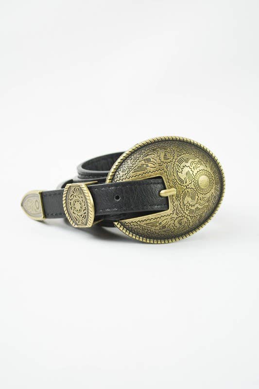 Bestseller! - Oval Embossed Vintage Buckle Belt 🤠