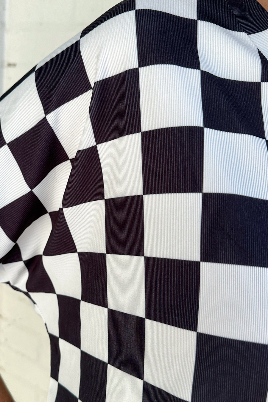 Daily Basis Biker Set, Black/White Checkered