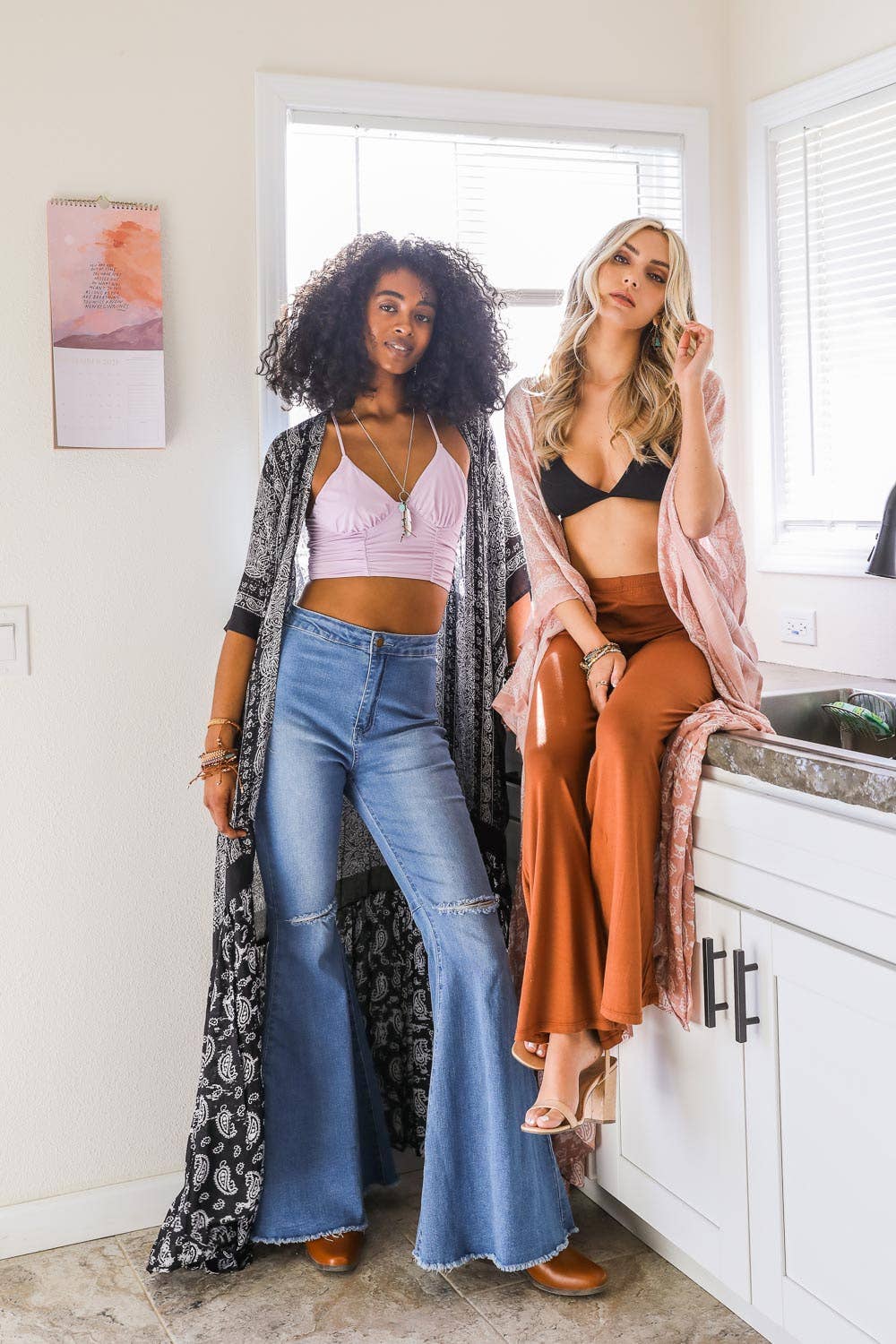 Paisley Perfection Free Flow Kimono 🦋 - Boho: Olive