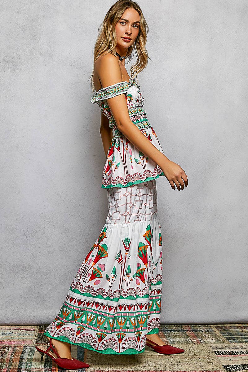 Flowy A-Line Printed Woven Women Pants