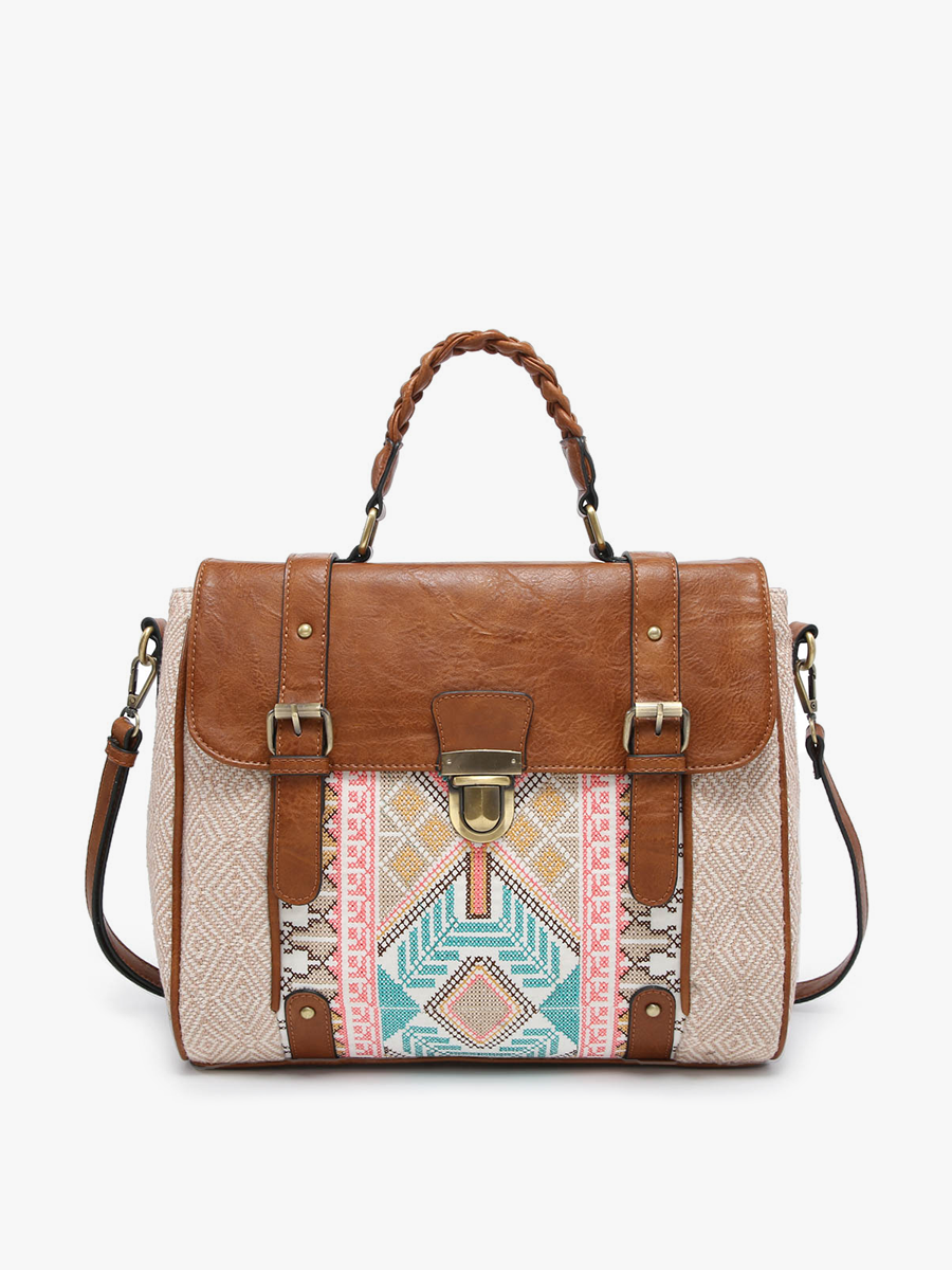 M1944 Harlow Aztec Embroidered Satchel