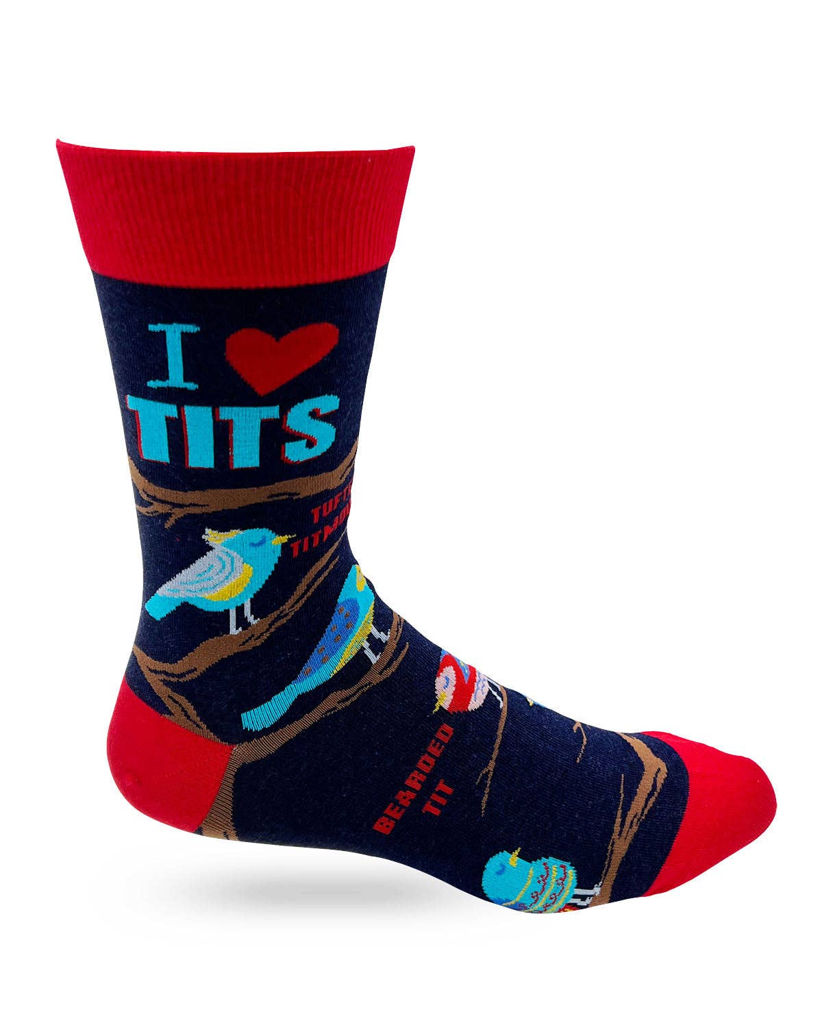 Socks 12.I Heart Tits Men's Novelty Crew Socks