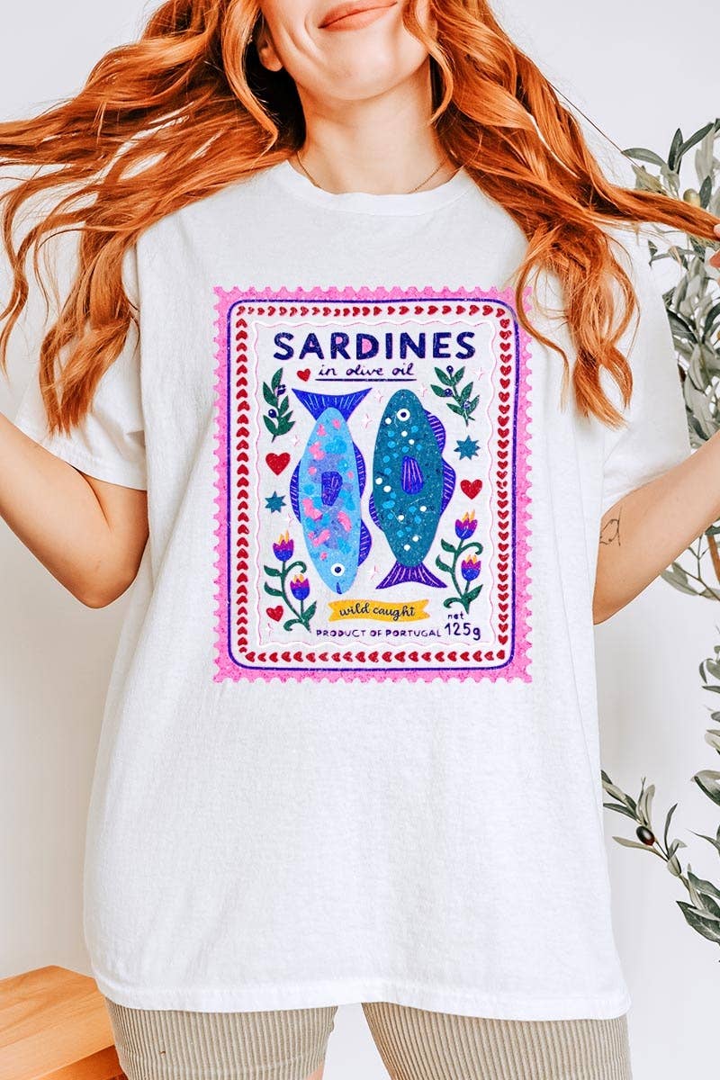 Sardines Graphic Heavy Cotton Tee