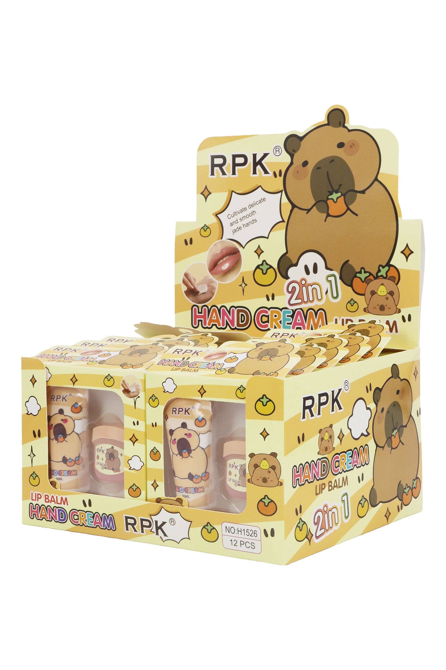 2-in-1 Capybara Hand Lotion And Lip Balm