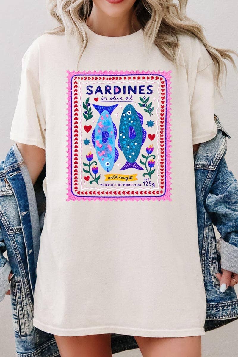 Sardines Graphic Heavy Cotton Tee