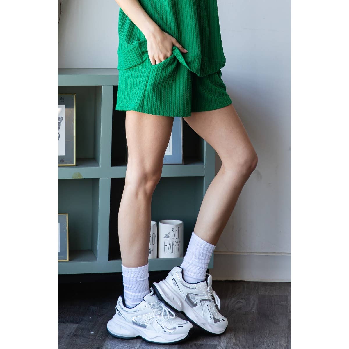 Waffle Textured Knit Pants