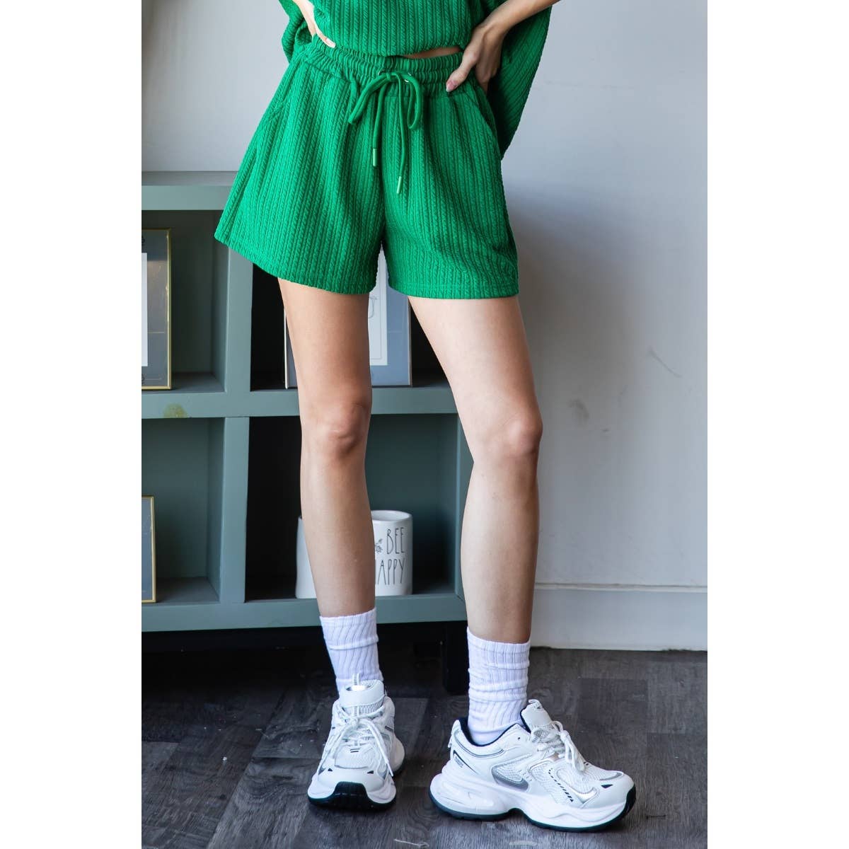 Waffle Textured Knit Pants