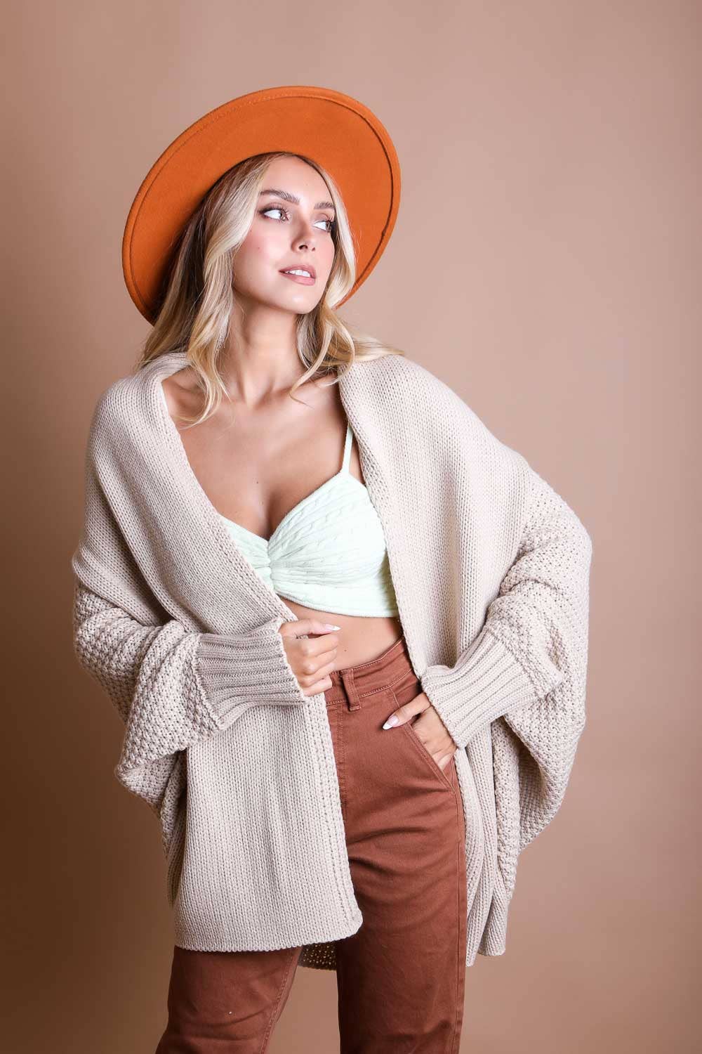 Bestselling Bat Sleeve Knit Cardigan! 🦇: Gray