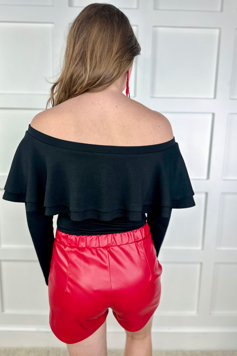 New York Minute Faux Leather Shorts