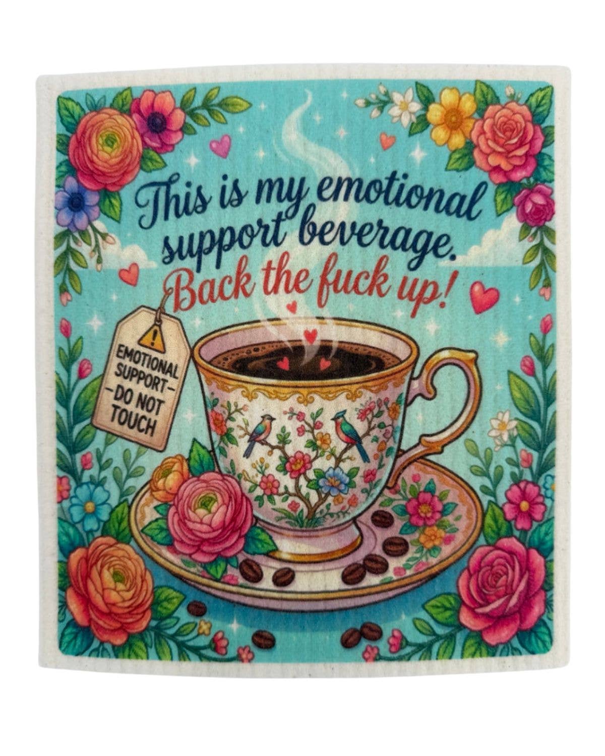 Funny Coffee Sayings - Set of 3 - Swedish Dishcloths
