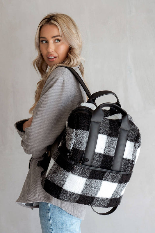 BP2105SHP Hattie Sherpa Backpack w/ Guitar Strap