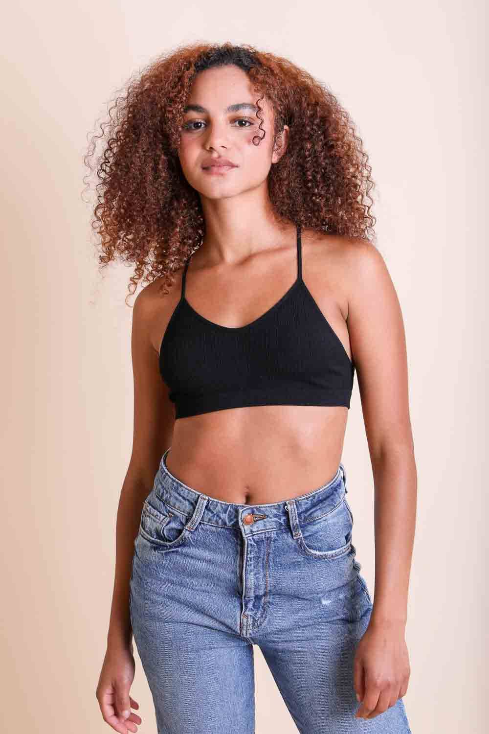 Leto Original - Tattoo Mesh Racerback Bralette