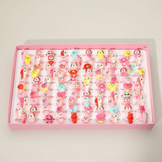 Kids Character Adjustable Rings