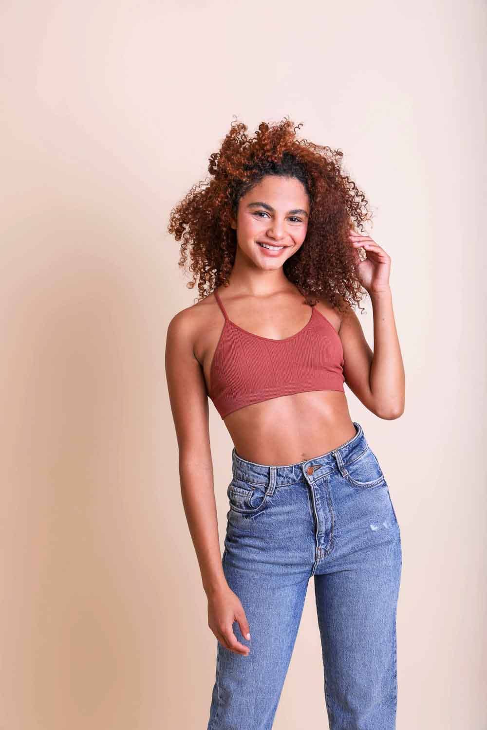 Leto Original - Tattoo Mesh Racerback Bralette