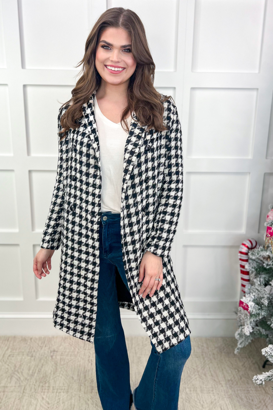 Fifth Avenue Herringbone Coat