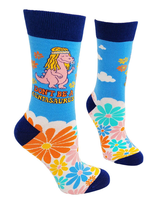 Don't be a Cuntasaurus Women's Crew Socks