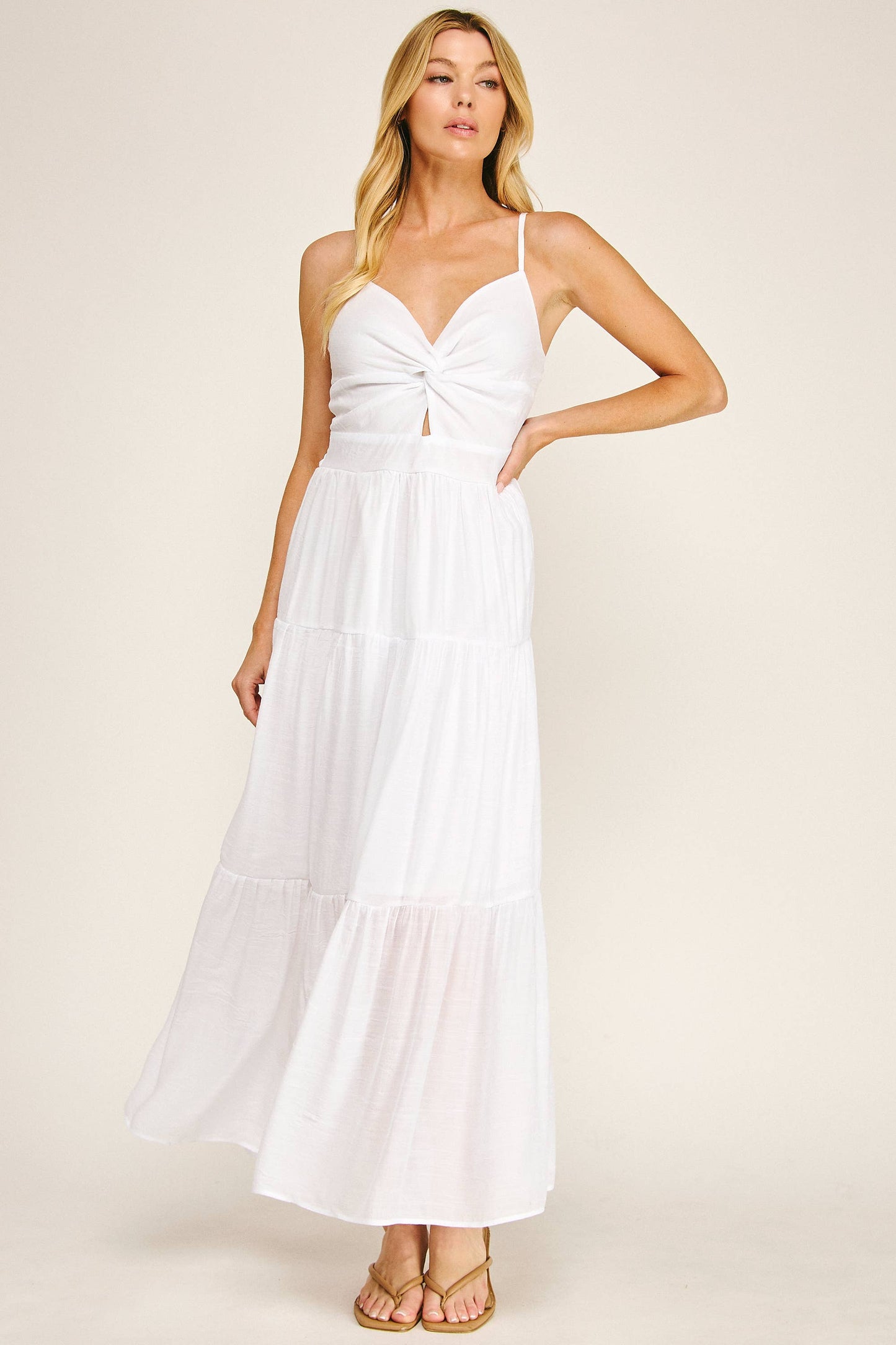 Free Flow Front Twist Beachwalk Dress