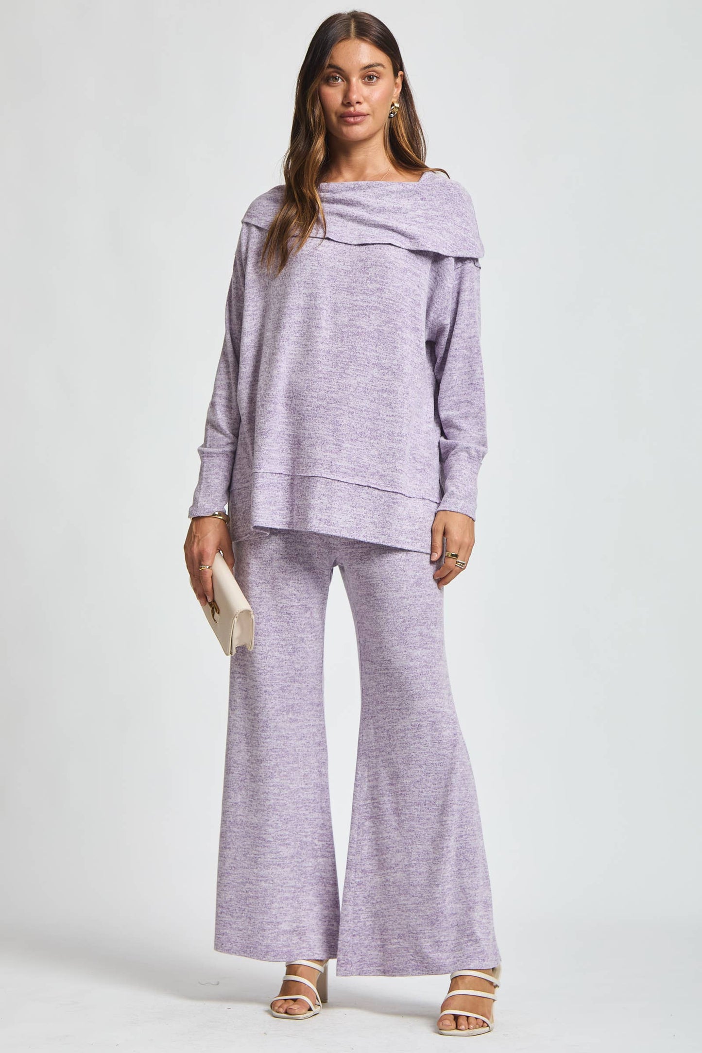 Travel Ready Cashmere Set: Pearl Grey / L