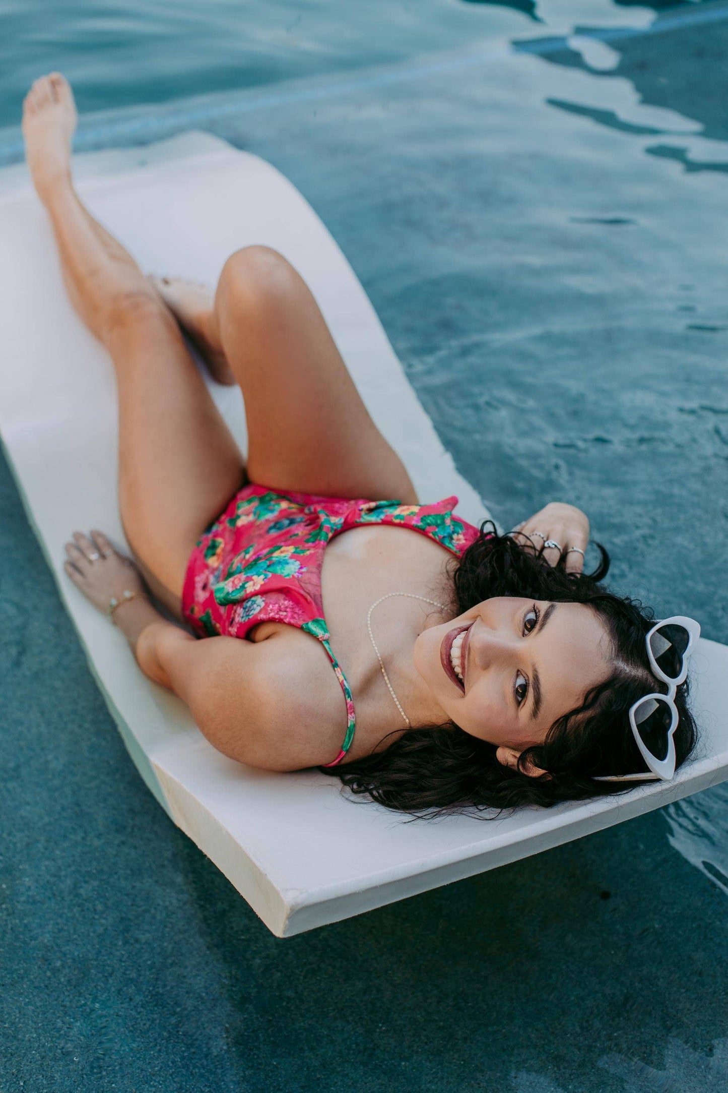 MK94 Pink Cactus Ruffled Swimsuit