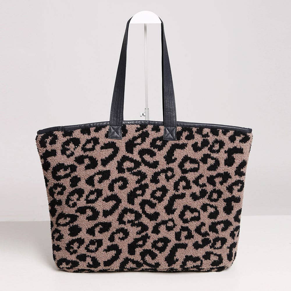 Leopard Tote Bag
: Coffee