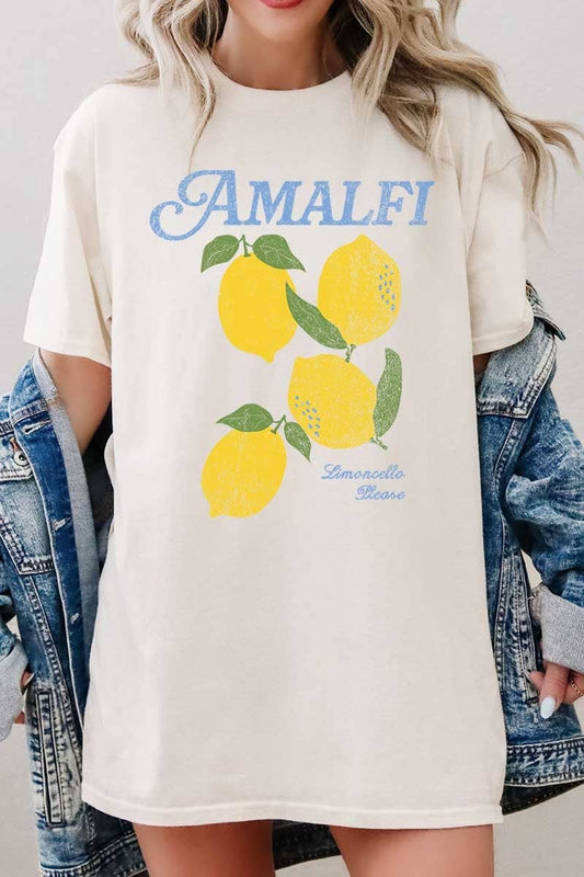 Amalfi Lemon Graphic Heavy Cotton Tee