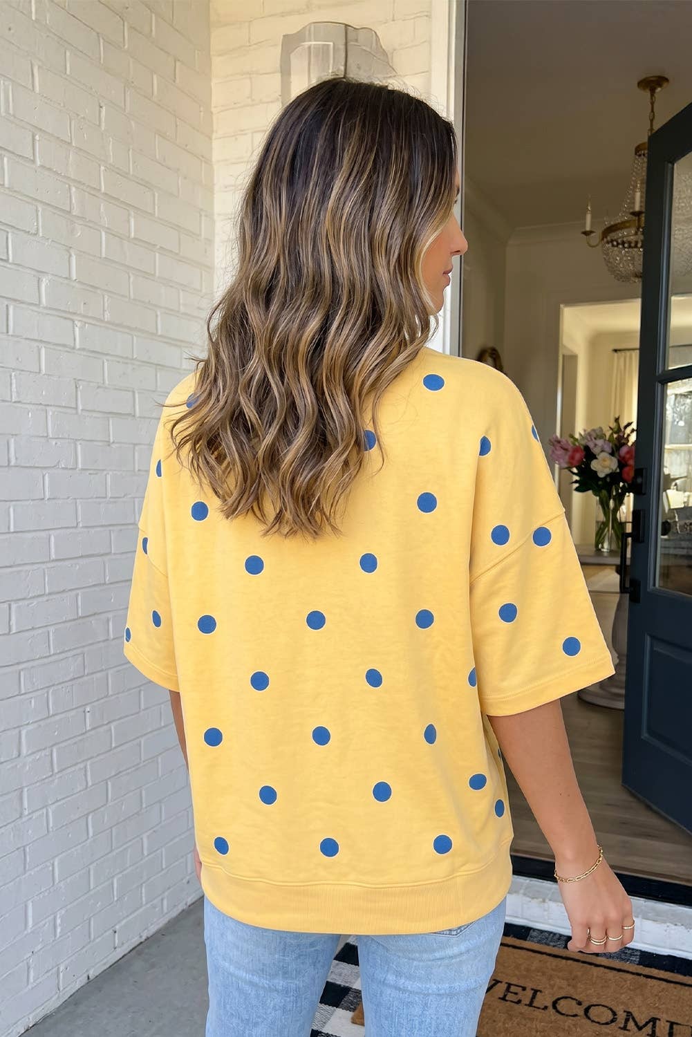 LAS Polka Dot Oversize Blouse (S-XL)