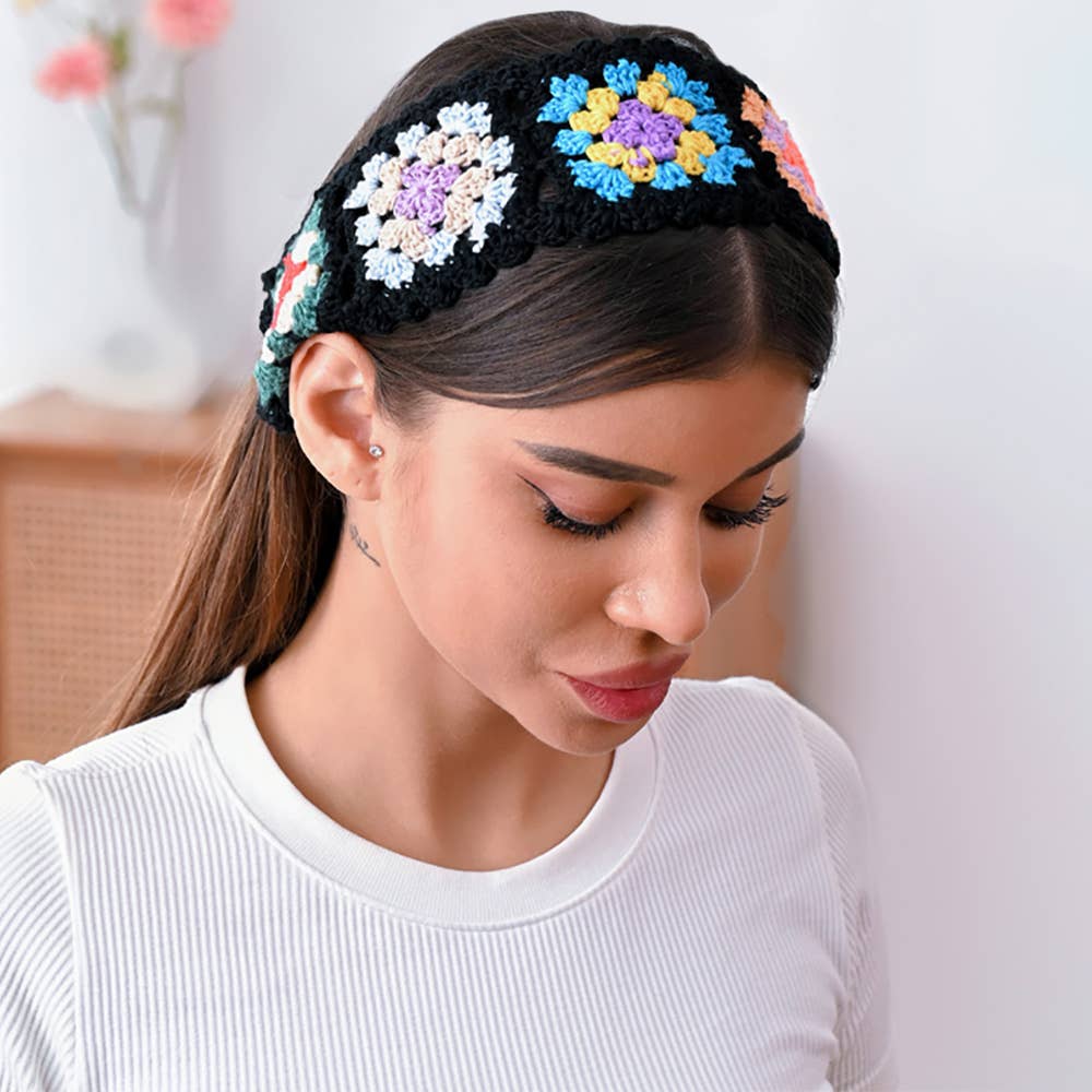 Granny Square Crochet Headband