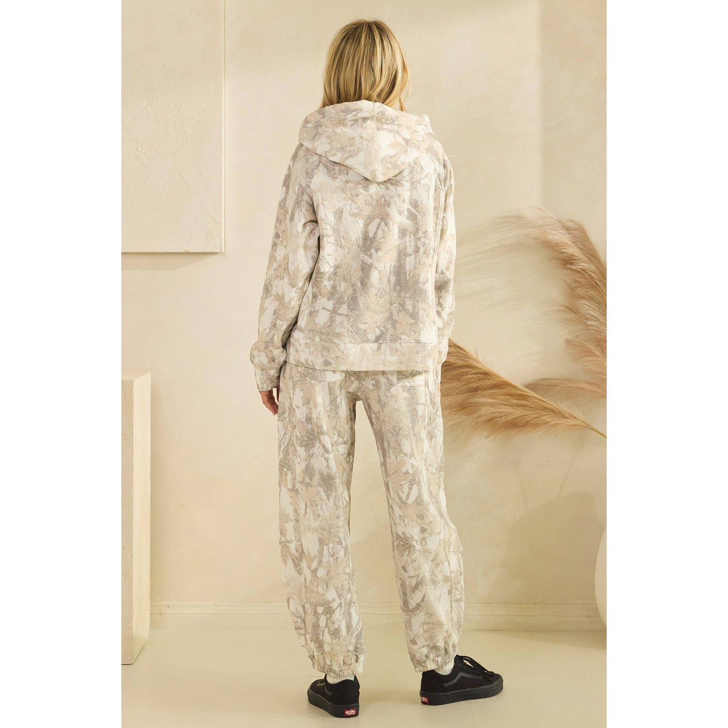 Printed French Terry Pants: Camo B / S