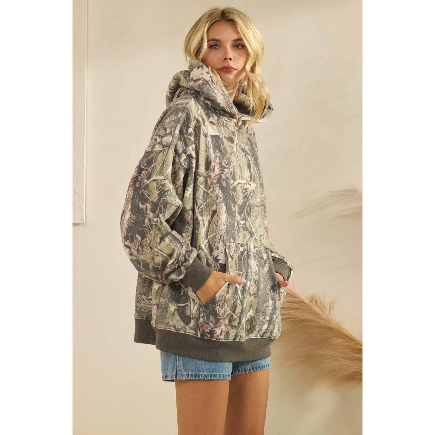 Printed Fleece Hoodie