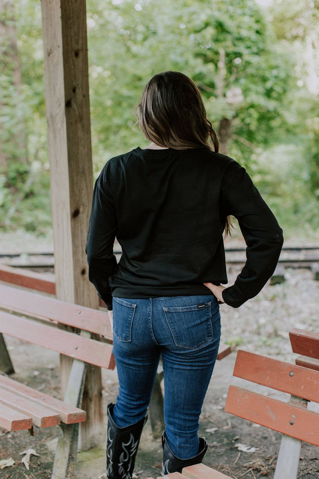 MK704 Yee Haw Embroidery Sweatshirt