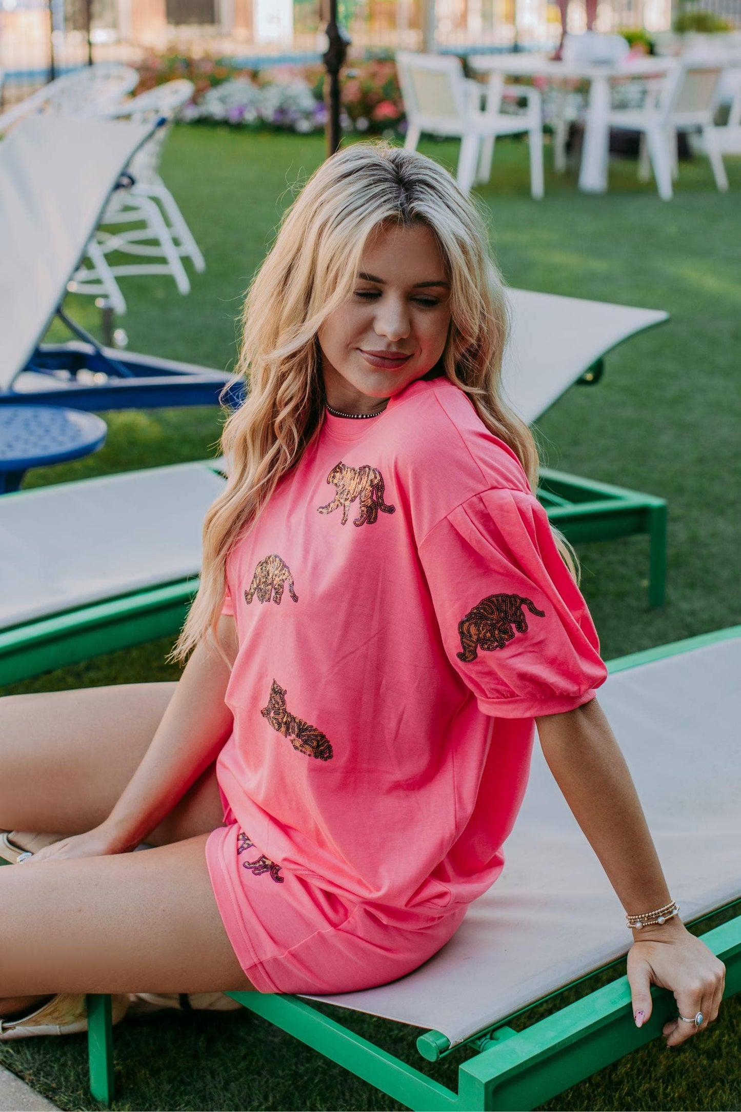 MK329 Sexy Beast Sequin Tiger Sets