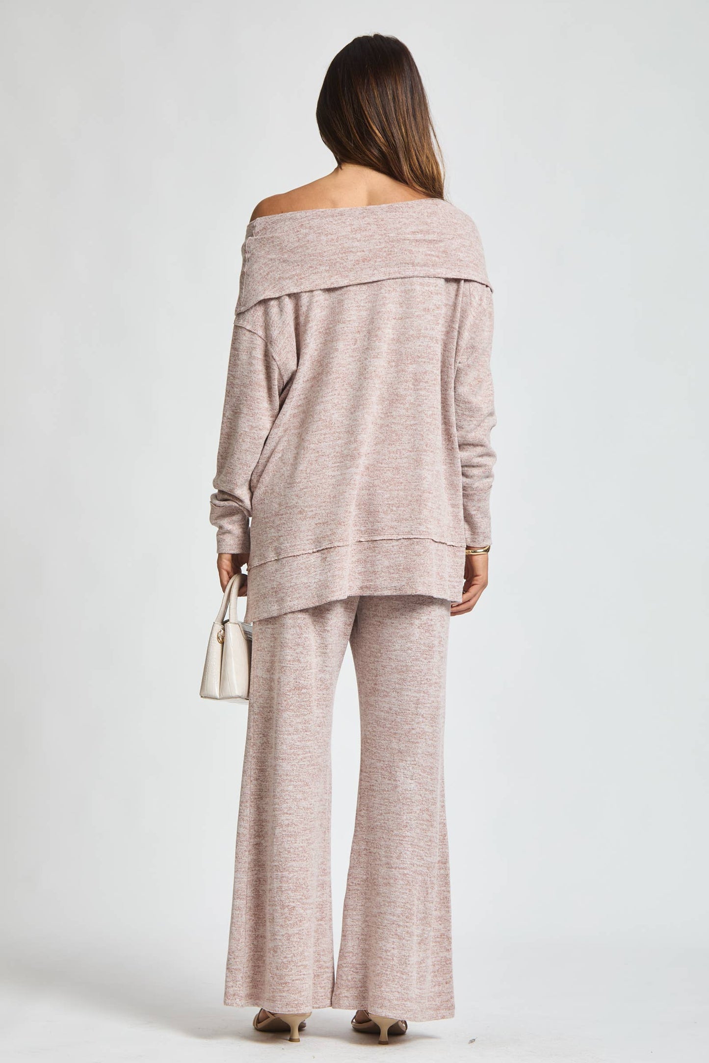 Travel Ready Cashmere Set: Pearl Grey / L