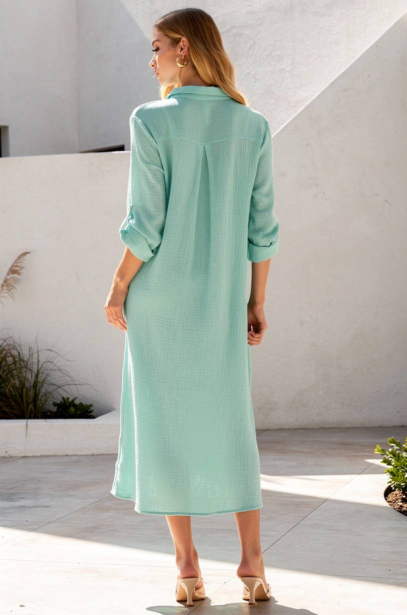 Dear Scarlett: Breathable Cotton Button-Down Duster