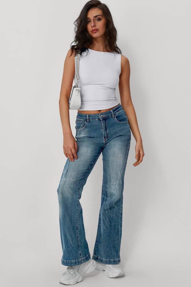 SOLID SLEEVELESS SLIM FIT SEXY TANK TOP