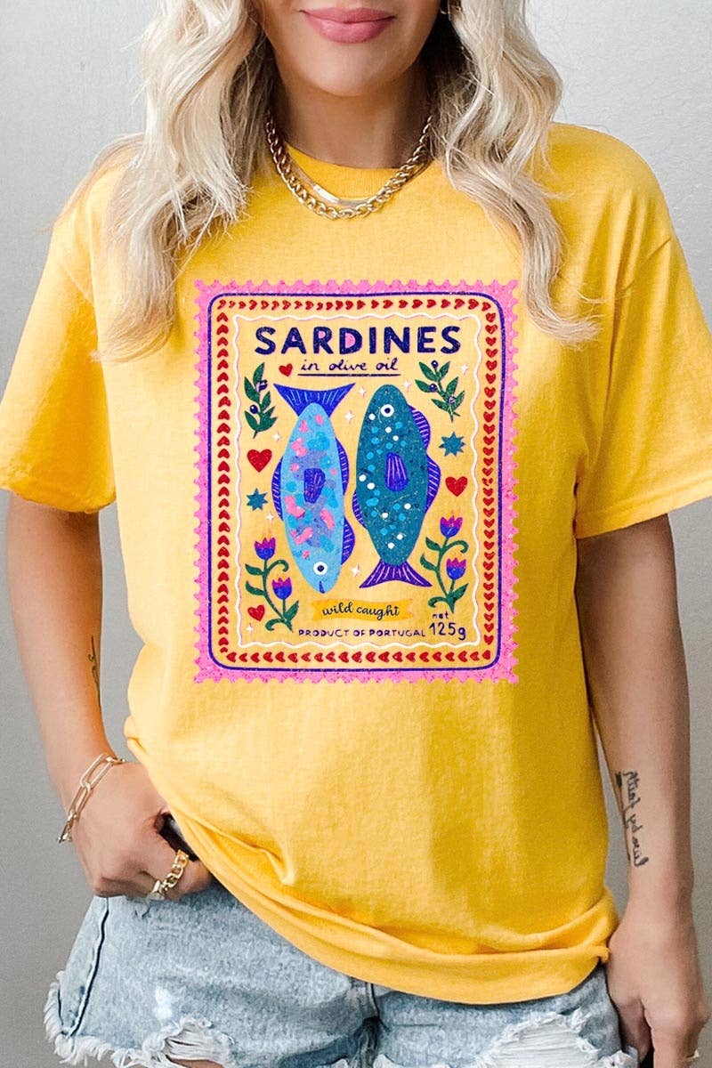 Sardines Graphic Heavy Cotton Tee