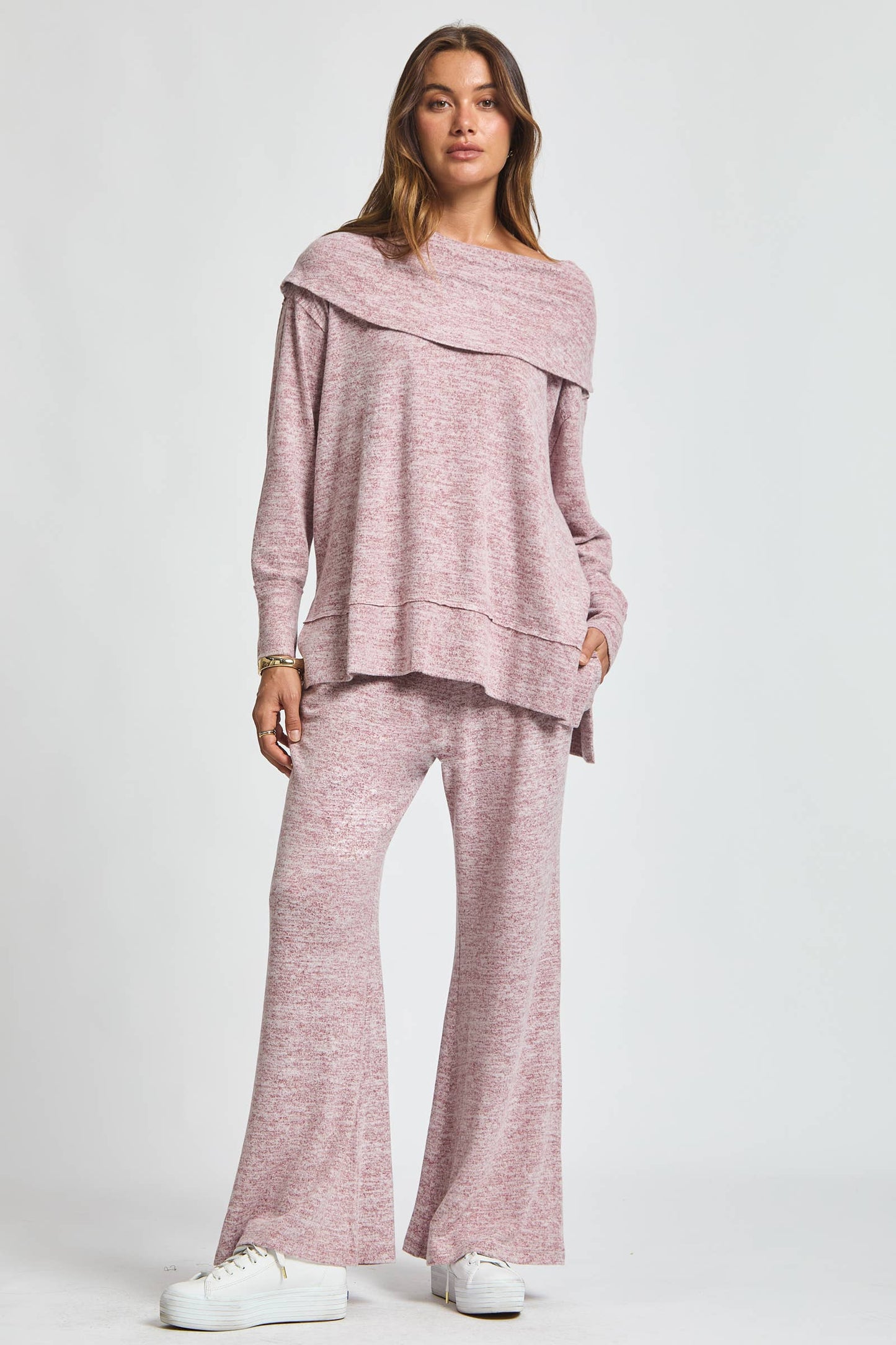 Travel Ready Cashmere Set: Pearl Grey / L
