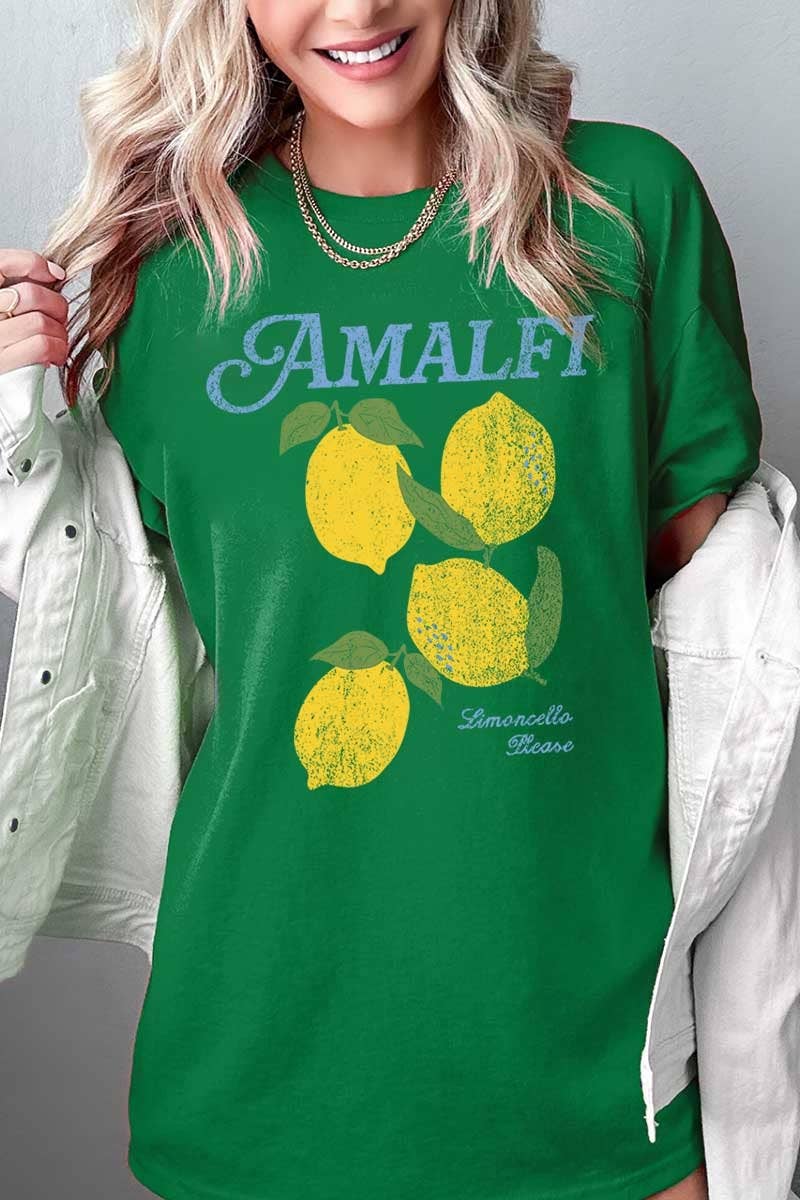 Amalfi Lemon Graphic Heavy Cotton Tee