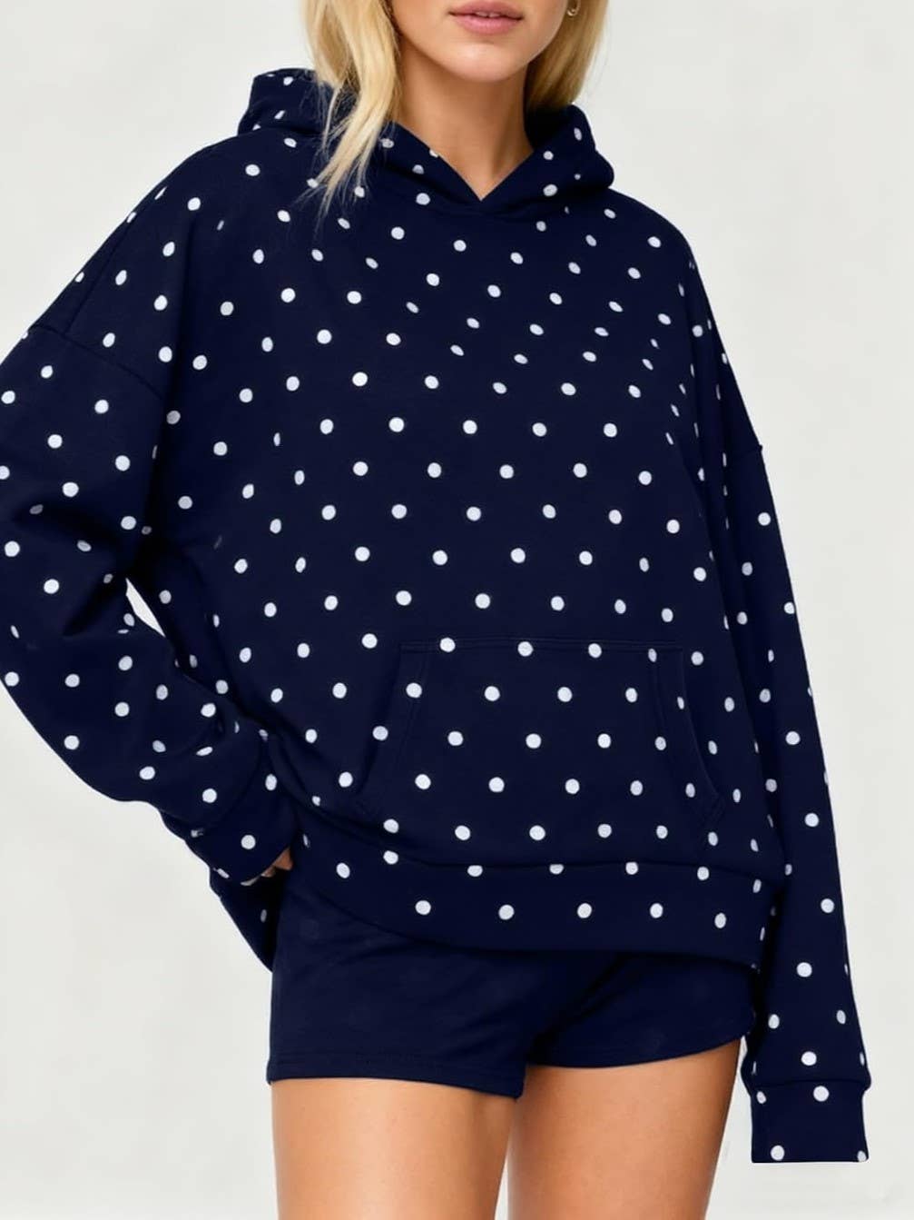 Oversized Polkadot Hoodie