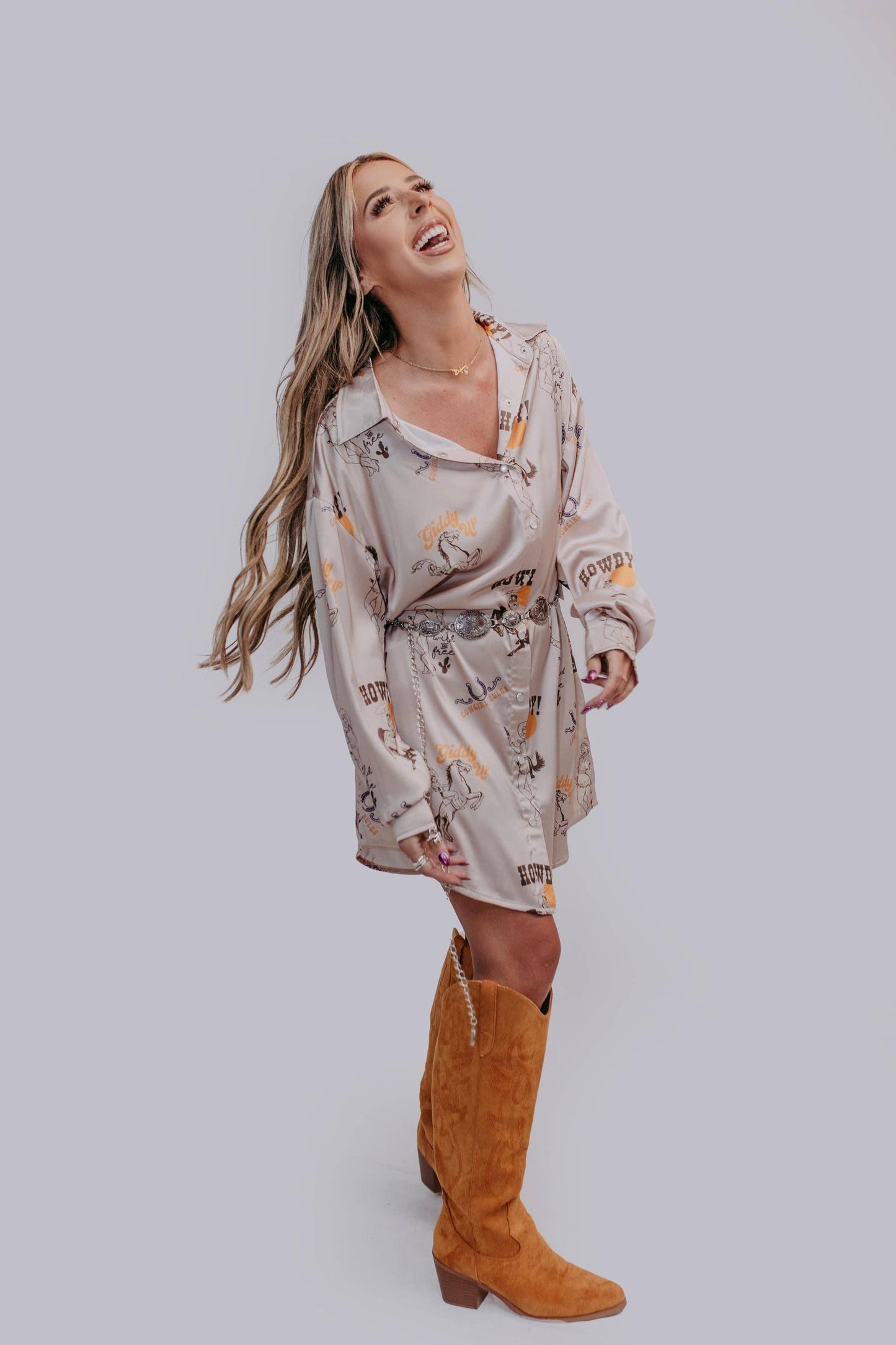 MK600 Wild & Free Shirt Dress
