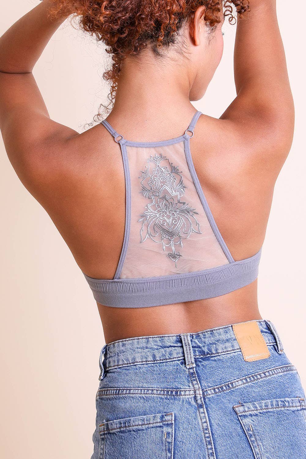 Leto Original - Tattoo Mesh Racerback Bralette